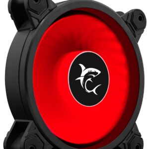Ventola di Raffreddamento 4pin LED Rosso 120 mm 25dBA Fan PC Gaming