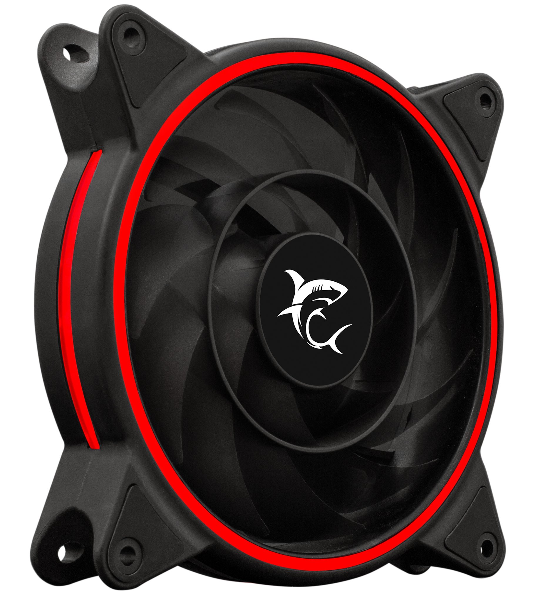 Ventola di Raffreddamento 4pin LED Rosso 120 mm 25dBA Fan PC Gaming