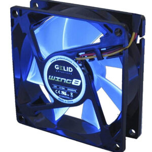 Ventola Wing 80x80x25 12V Blu