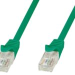 Cavo di rete Patch in CCA Cat.5E Verde UTP 0,5m