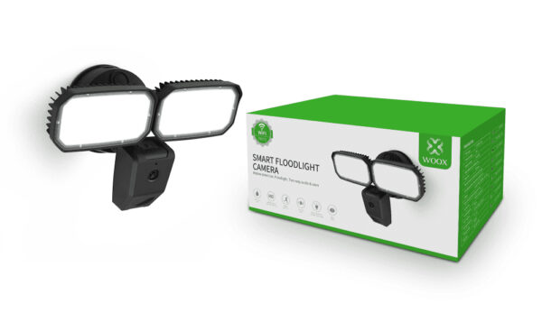 Videocamera Sicurezza Smart 2 Faretti Ring Floodlight Cam Alexa, R4076 - immagine 2