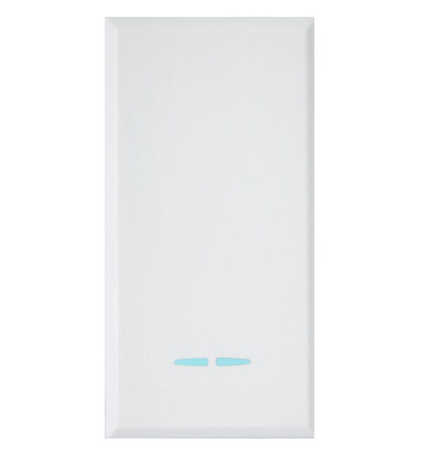 WHITEK S44 Interruttore con Gemma 1P 16AX Illuminabile 1 Modulo Bianco Opaco