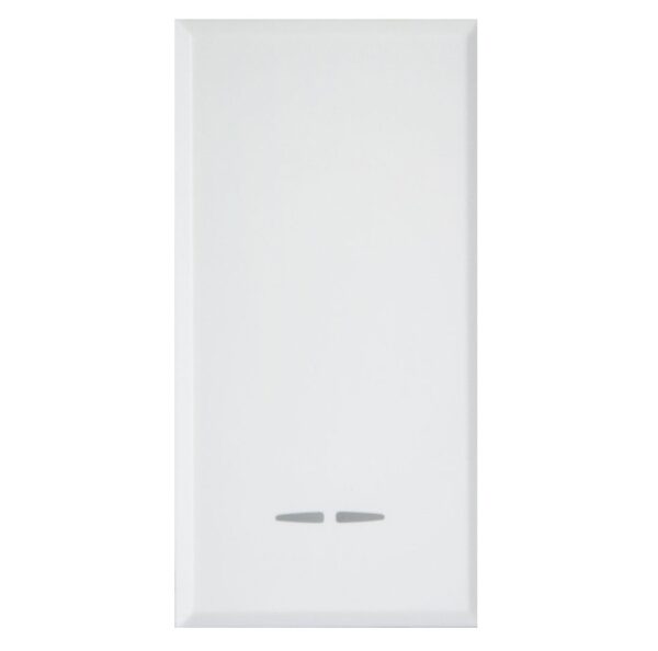 WHITEK S44 Interruttore con Gemma 1P 16AX Illuminabile 1 Modulo Bianco Opaco - immagine 2